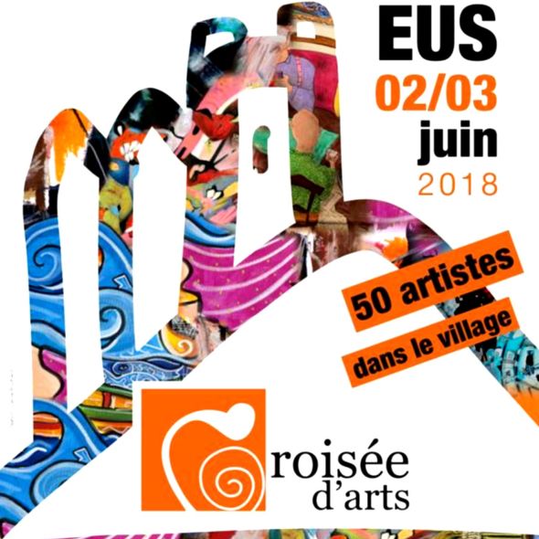 Croisée d'aRt - village d'Eus juin 2018 festival exposition art contemporain village catalan occitanie